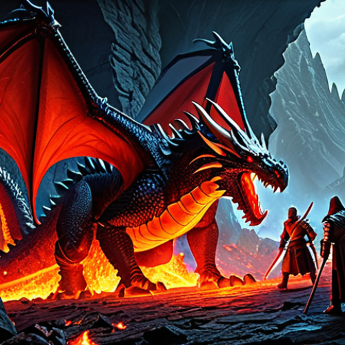 Home 17 리니지 보스 몬스터 공략 - Valakas' Lair - The Fiery Dragon**
"A group of fully clothed adventurers, wearing modest medieval f...