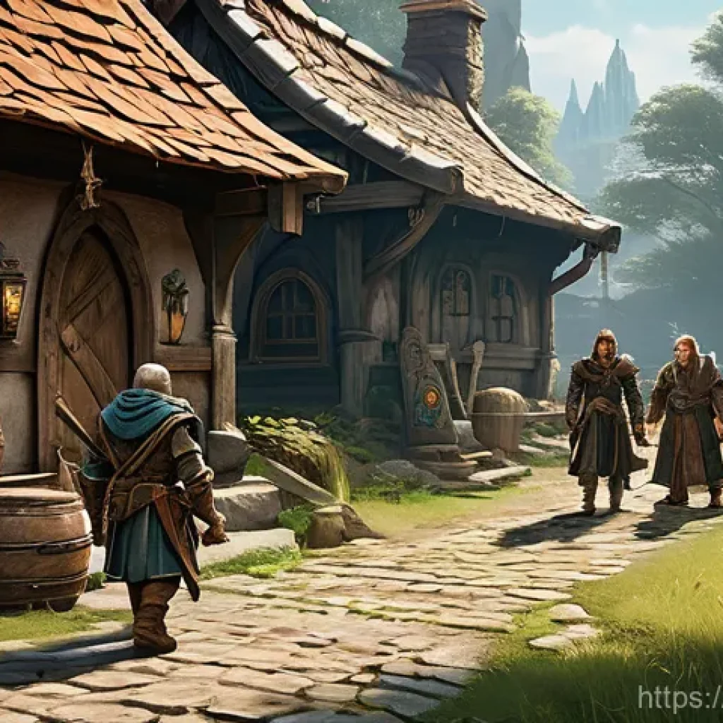리니지 고급 유저 인터뷰 - **Lineage: Echoes of Aden's First Steps** A serene and nostalgic scene depicting a small group o...