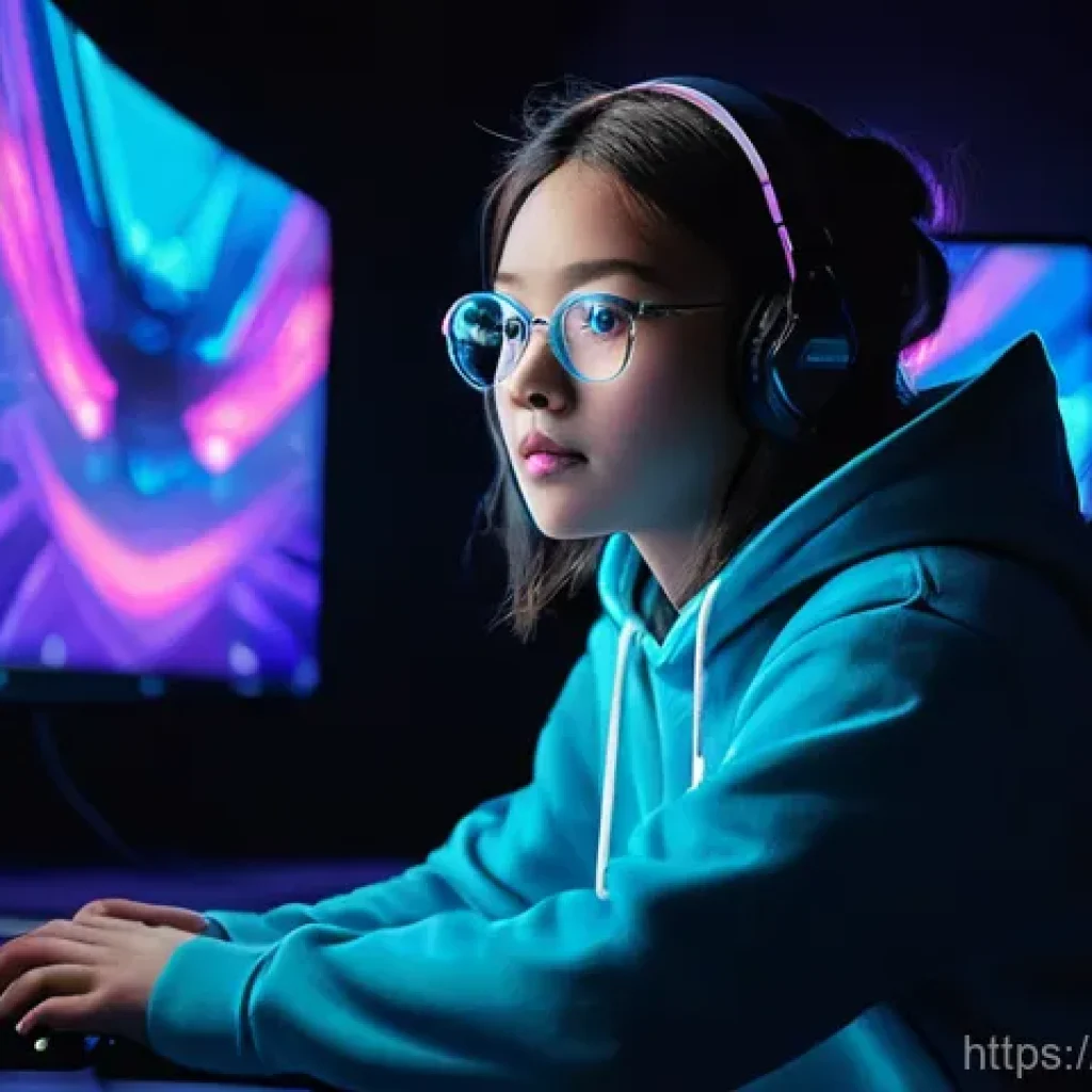 리니지 랜덤박스 확률 분석 - **Prompt:** "A young adult gamer, gender-neutral, wearing casual, modern clothing (e.g., a hoodie an...