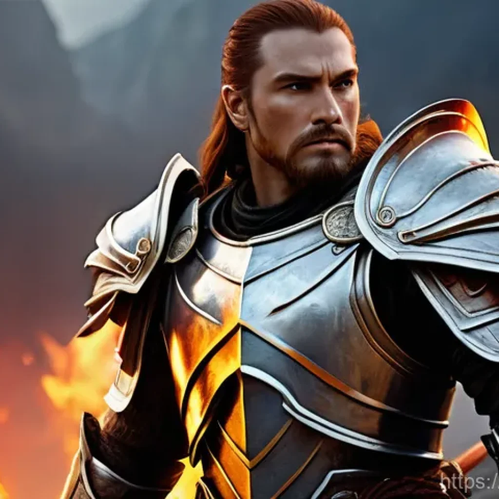 리니지 고급 장비 세팅 - **A Legendary Bladewhisperer** A heroic fantasy warrior, either male or female, stands tall and ...