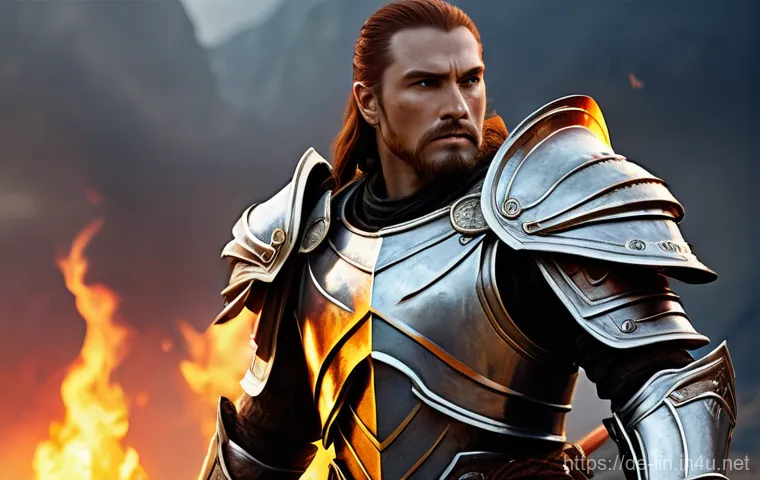 리니지 고급 장비 세팅 - **A Legendary Bladewhisperer** A heroic fantasy warrior, either male or female, stands tall and ...