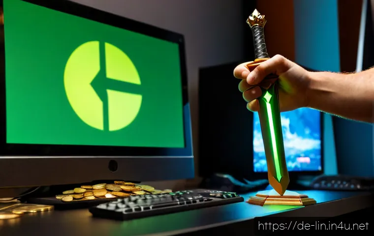 Home 17 리니지 장비 강화 성공 확률 - Photorealistic close-up of a German adult gamer’s hands at a clean desktop, holding a glowing fantas...